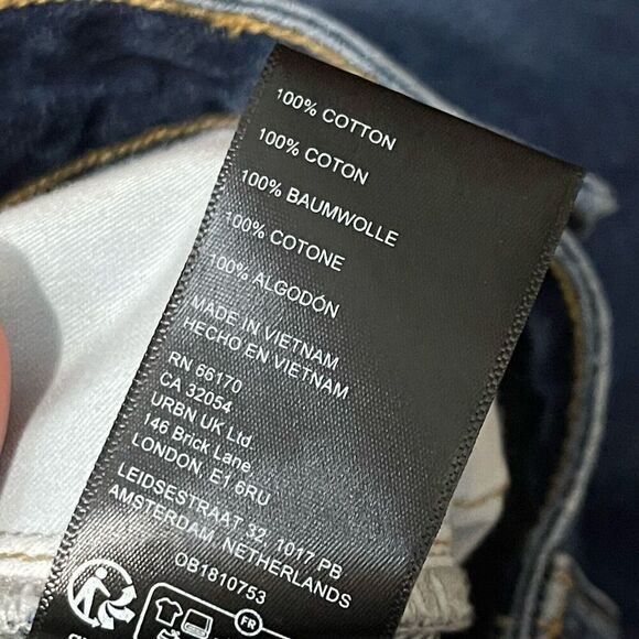 BDG Denim Skirt Size Small NEW Slit Raw Hem Jean Urban Outfitter Boho Casual - Picture 5 of 11